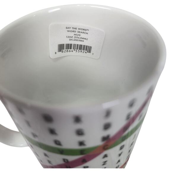 Kate Spade for Lenox SAY THE WORD Mug Word Search Pattern 12 oz New In Box - Picture 3 of 5